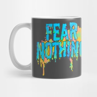 FEAR NOTHING /// Graffiti Grime Art Typography Design Mug